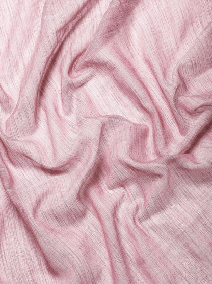 Women's Party Wear Linen Blend Woven Design Purple Saree With Purple Linen Blouse Piece